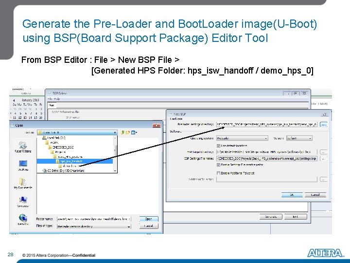 Generate the Pre-Loader and Boot. Loader image(U-Boot) using BSP(Board Support Package) Editor Tool From Generate the Pre-Loader and Boot. Loader image(U-Boot) using BSP(Board Support Package) Editor Tool From