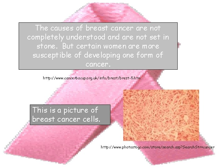 The causes of breast cancer are not completely understood and are not set in