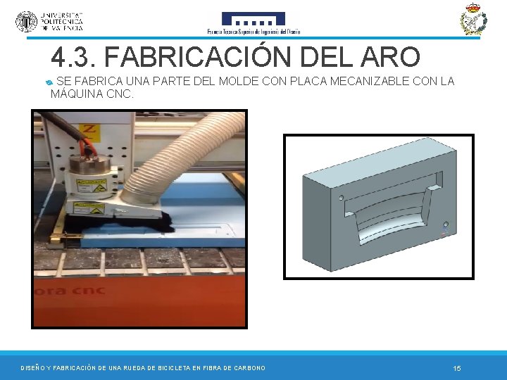 4. 3. FABRICACIÓN DEL ARO ᴓ SE FABRICA UNA PARTE DEL MOLDE CON PLACA