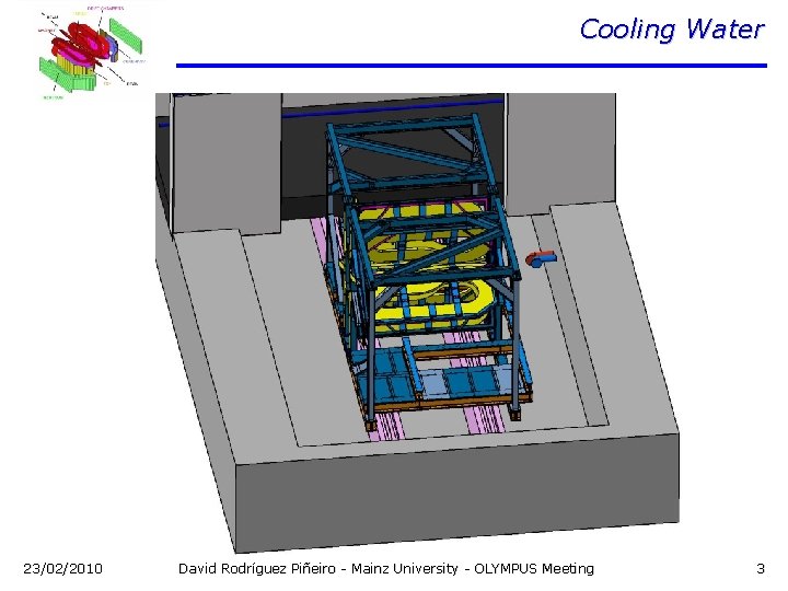 Cooling Water 23/02/2010 David Rodríguez Piñeiro - Mainz University - OLYMPUS Meeting 3 