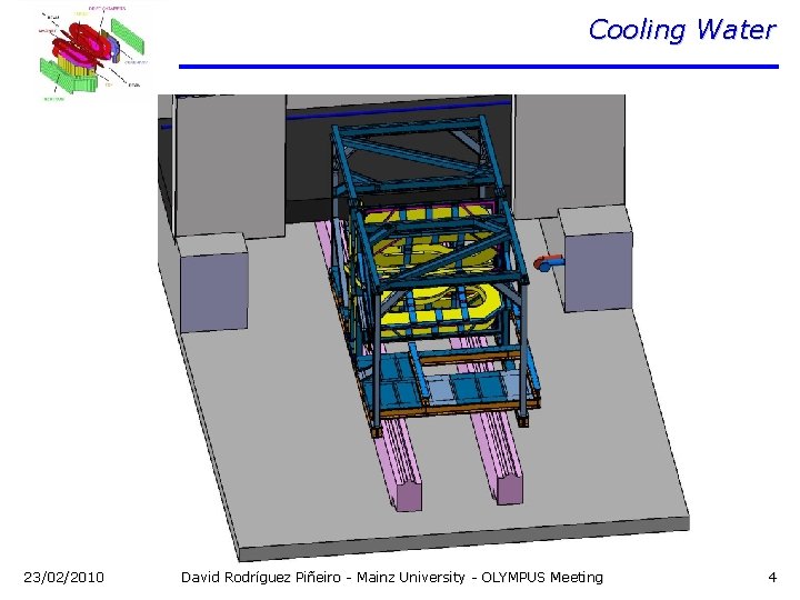 Cooling Water 23/02/2010 David Rodríguez Piñeiro - Mainz University - OLYMPUS Meeting 4 