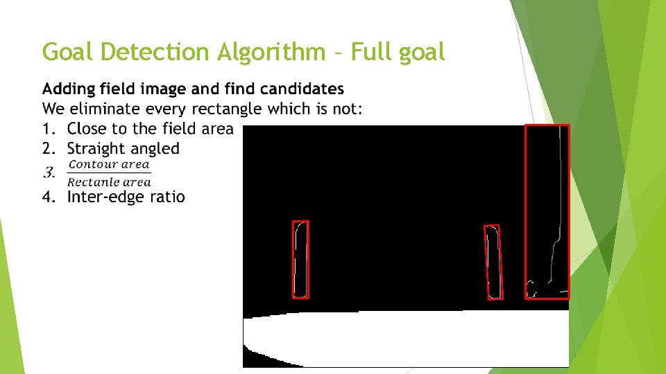 Goal Detection Algorithm – Full goal 