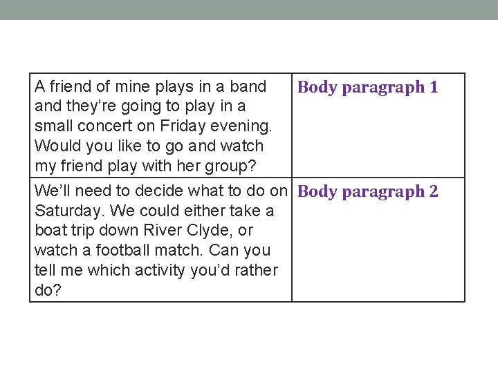 A friend of mine plays in a band they’re going to play in a