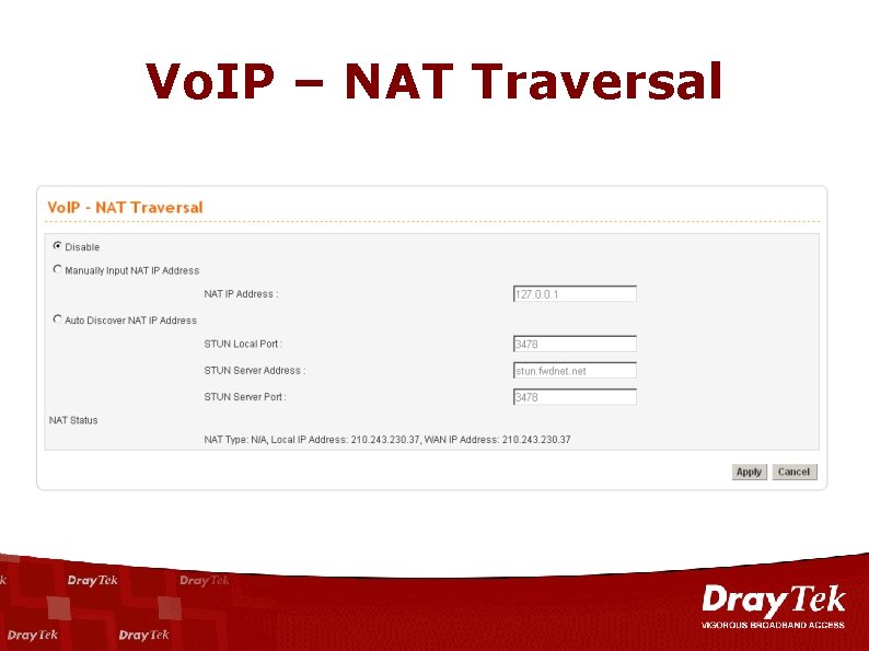 Vo. IP – NAT Traversal 