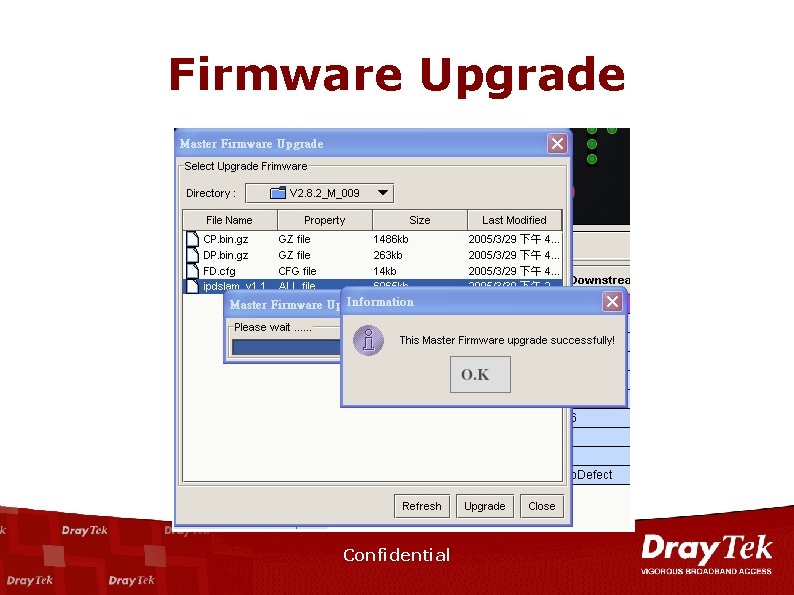 Firmware Upgrade Confidential 