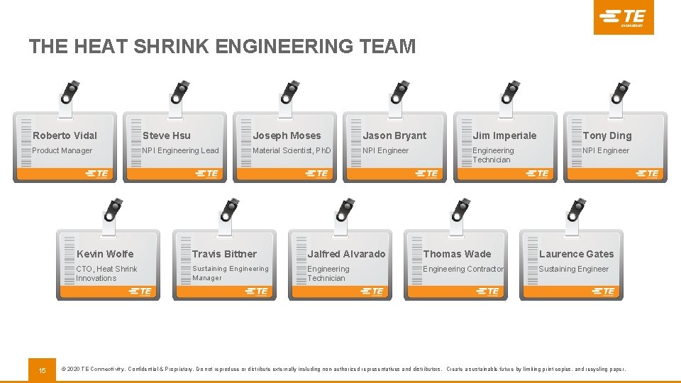 THE HEAT SHRINK ENGINEERING TEAM Roberto Vidal Steve Hsu Joseph Moses Jason Bryant Jim