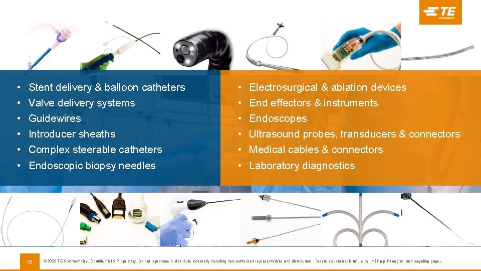  • • • Stent delivery & balloon catheters Valve delivery systems Guidewires Introducer