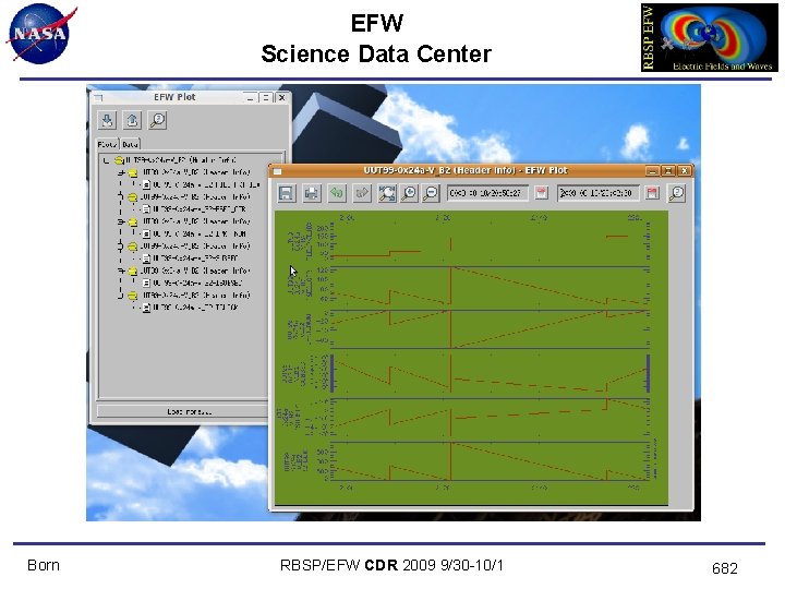 EFW Science Data Center Born RBSP/EFW CDR 2009 9/30 -10/1 682 