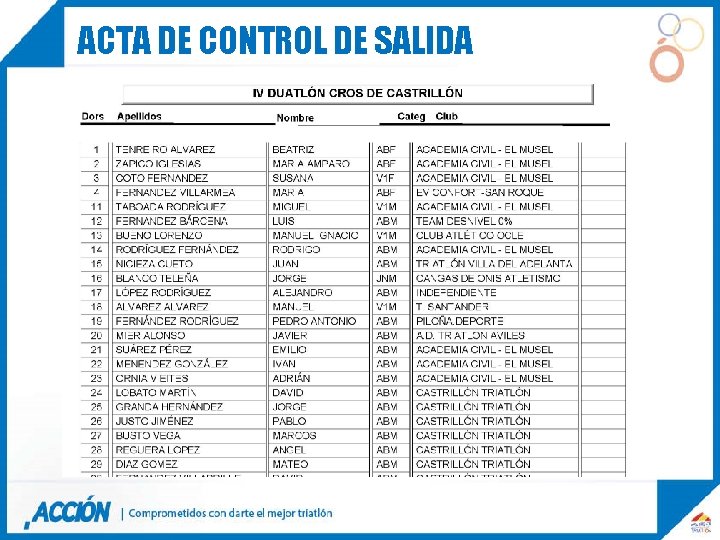 ACTA DE CONTROL DE SALIDA 