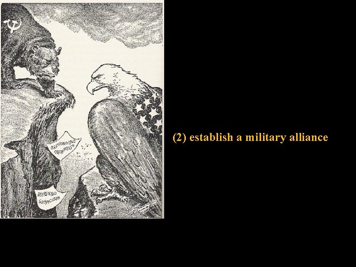 (2) establish a military alliance 