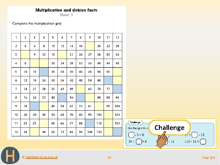 Challenge © hamilton-trust. org. uk 14 Year 3/4 