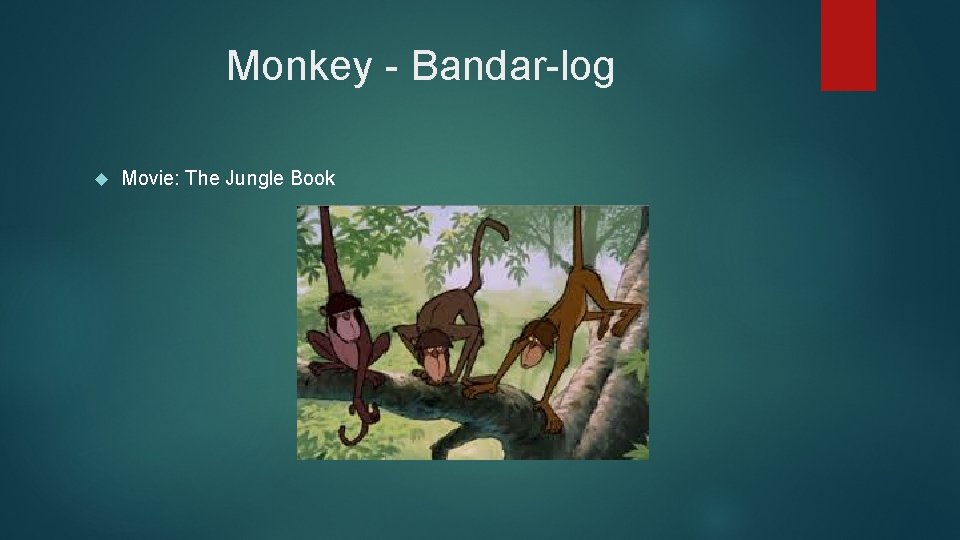 Monkey - Bandar-log Movie: The Jungle Book 