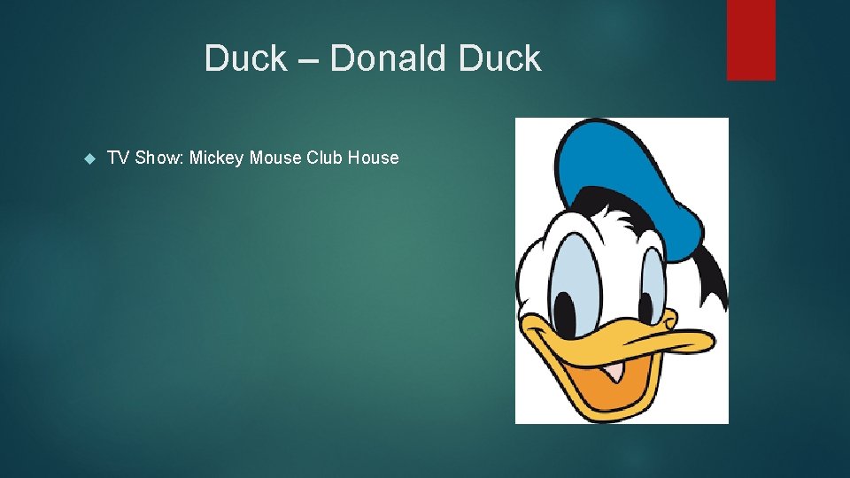 Duck – Donald Duck TV Show: Mickey Mouse Club House 