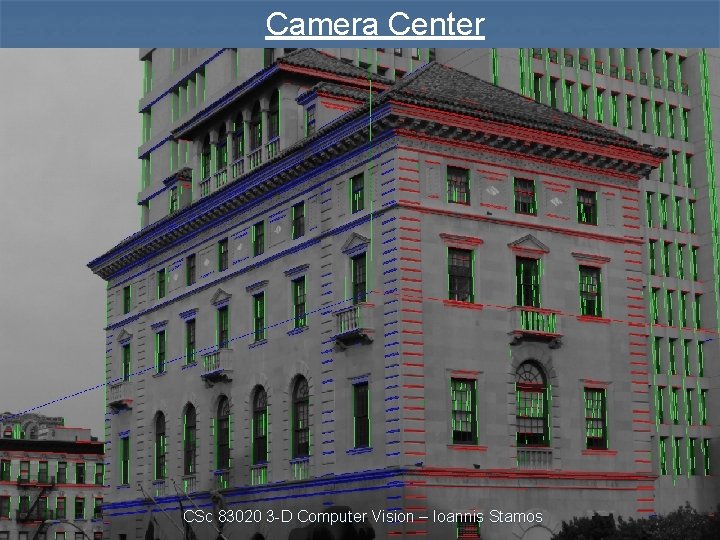 Camera Center CSc 83020 3 -D Computer Vision – Ioannis Stamos 