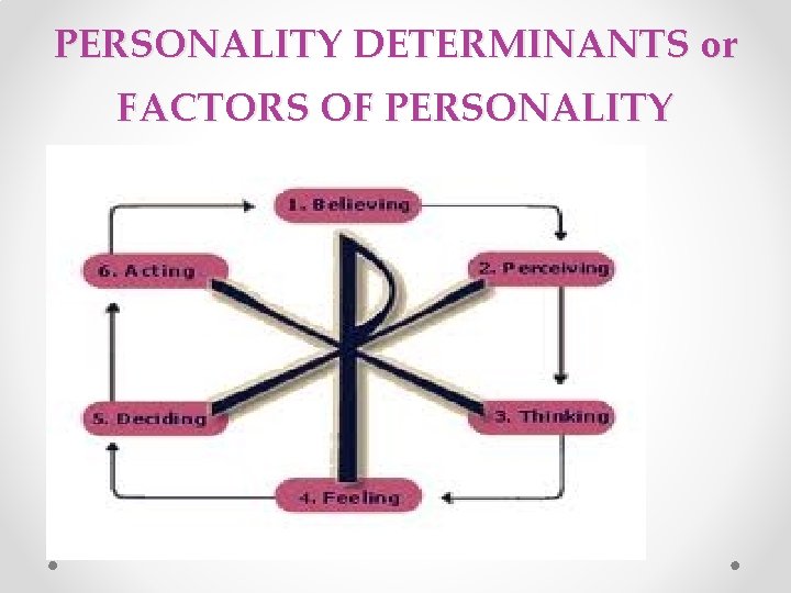 PERSONALITY DETERMINANTS or FACTORS OF PERSONALITY 