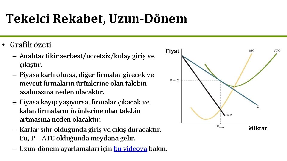 Tekelci Rekabet, Uzun-Dönem • Grafik özeti Fiyat – Anahtar fikir serbest/ücretsiz/kolay giriş ve çıkıştır.