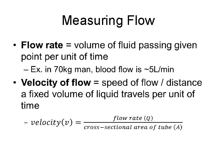 Measuring Flow • 