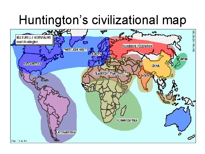 Huntington’s civilizational map 