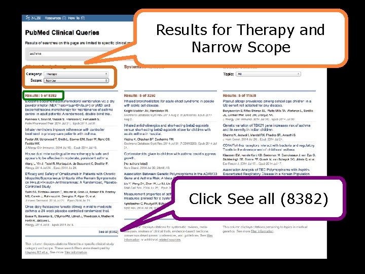 Results for Therapy and Narrow Scope Click See all (8382) 