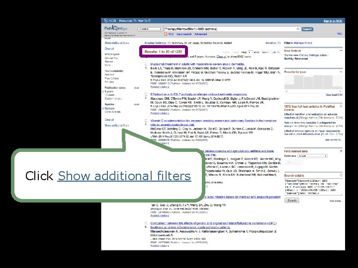 Click Show additional filters 