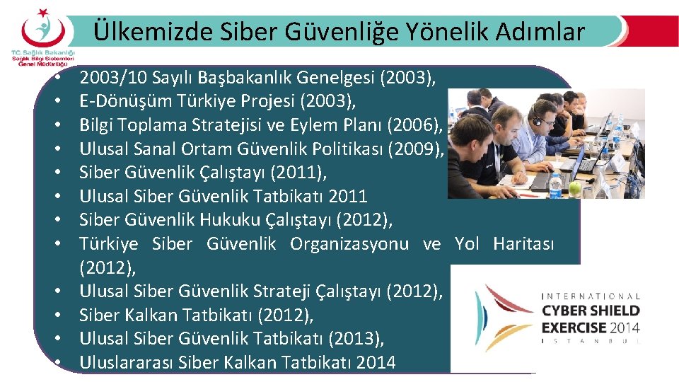 Ülkemizde Siber Güvenliğe Yönelik Adımlar • • • 2003/10 Sayılı Başbakanlık Genelgesi (2003), E-Dönüşüm