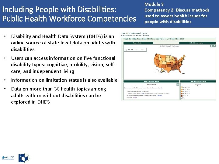 Including People with Disabilities: Public Health Workforce Competencies • Disability and Health Data System
