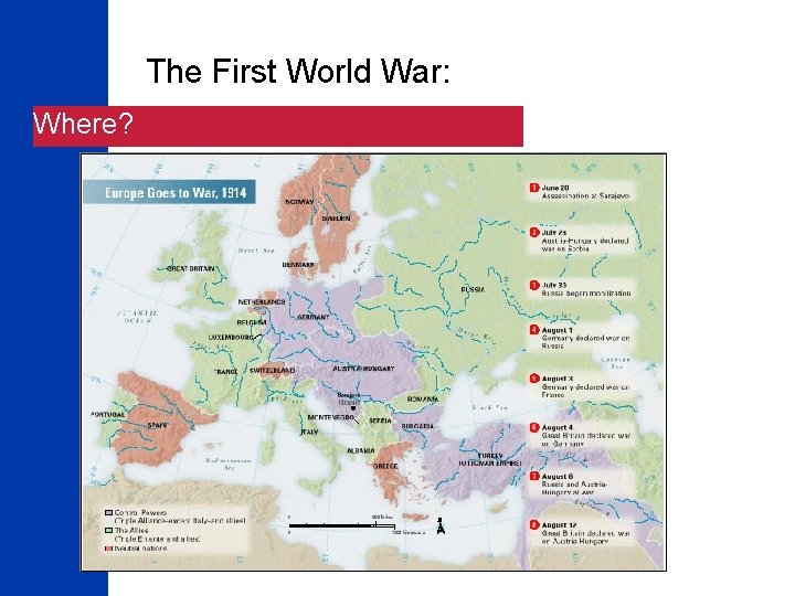 The First World War: Where? 6 