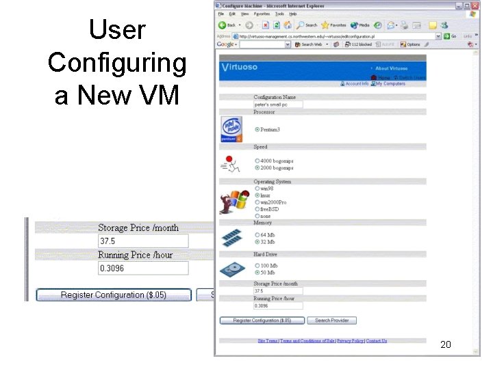 User Configuring a New VM 20 