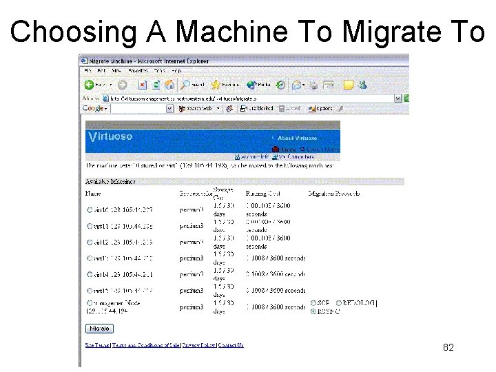 Choosing A Machine To Migrate To 82 