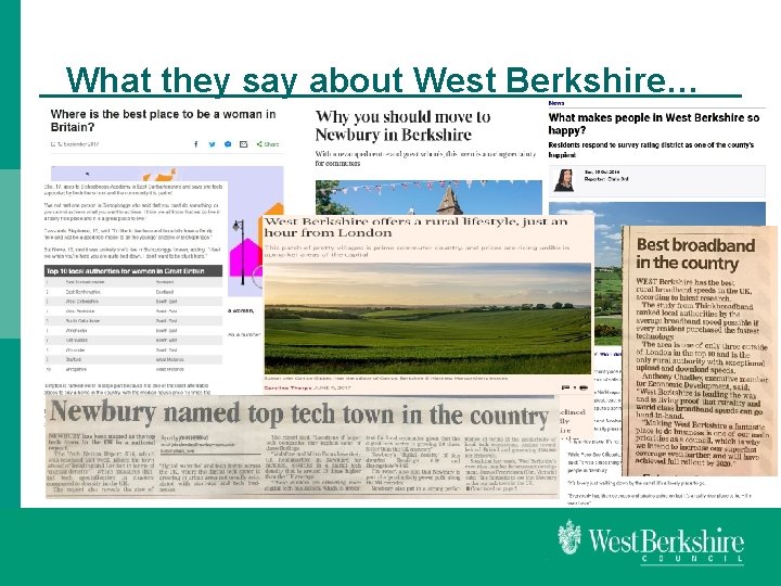 What they say about West Berkshire… 