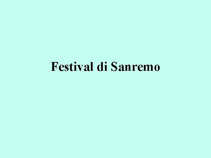Festival di Sanremo 