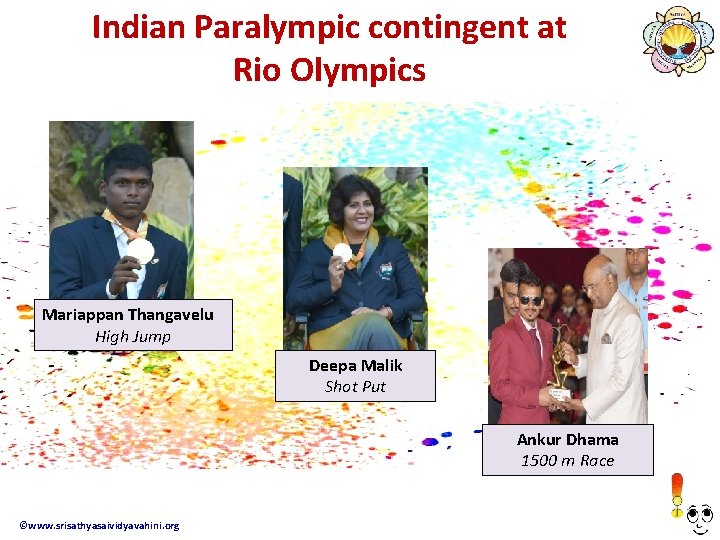 Indian Paralympic contingent at Rio Olympics Mariappan Thangavelu High Jump Deepa Malik Shot Put