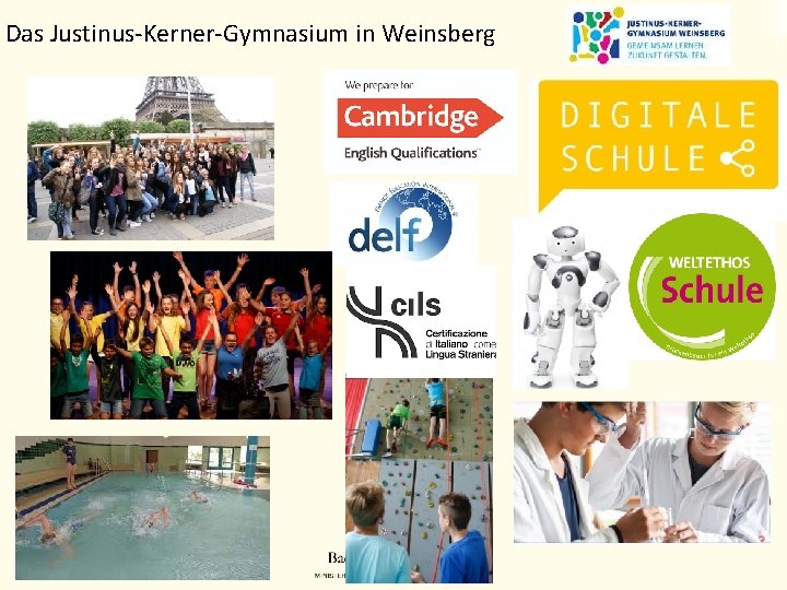 Das Justinus-Kerner-Gymnasium in Weinsberg 14. 12. 2021 GS-Information / JKG 