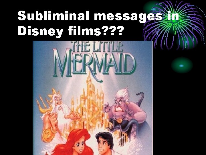 Subliminal messages in Disney films? ? ? 