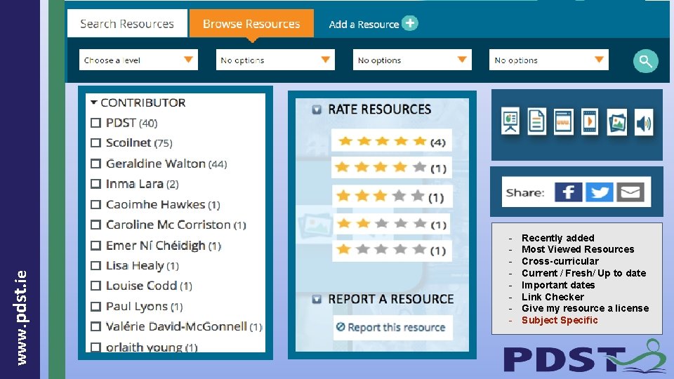 www. pdst. ie - Recently added Most Viewed Resources Cross-curricular Current / Fresh/ Up