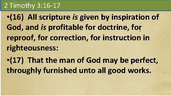 2 Acts Timothy 3: 16 -17 Amos 5: 1 -6 1: 9 -12 •