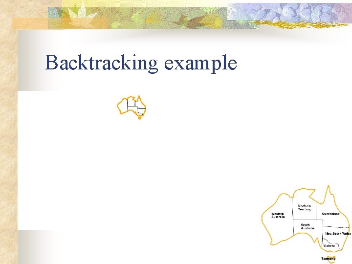 Backtracking example 