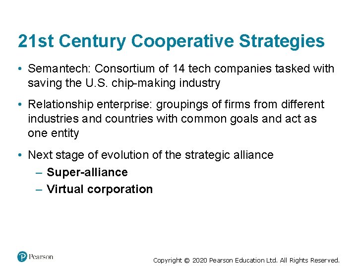 21 st Century Cooperative Strategies • Semantech: Consortium of 14 tech companies tasked with