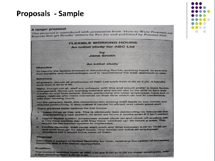 Proposals - Sample 