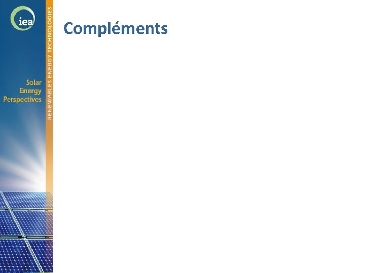 Compléments © OECD/IEA 2010 
