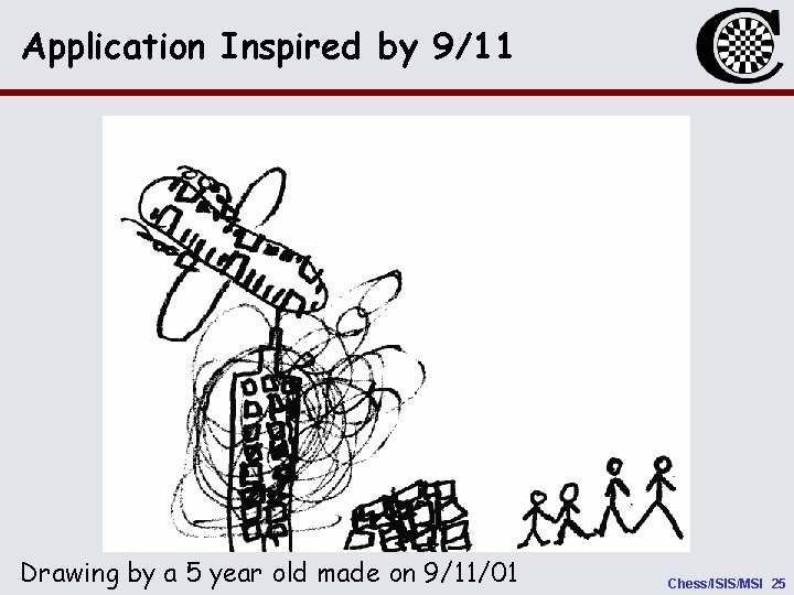 Application Inspired by 9/11 Drawing by a 5 year old made on 9/11/01 Chess/ISIS/MSI