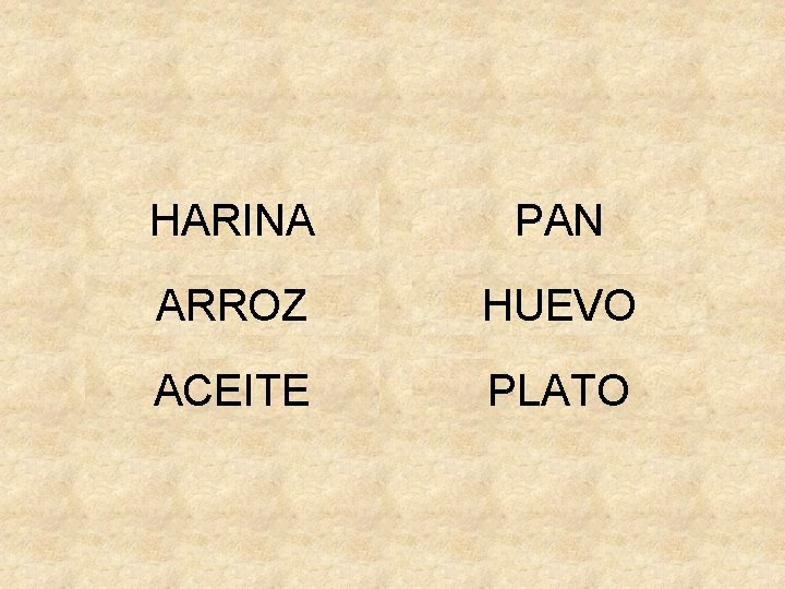 HARINA PAN ARROZ HUEVO ACEITE PLATO 