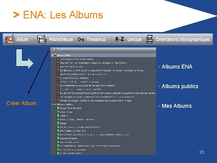 > ENA: Les Albums • Albums ENA • Albums publics Créer Album • Mes