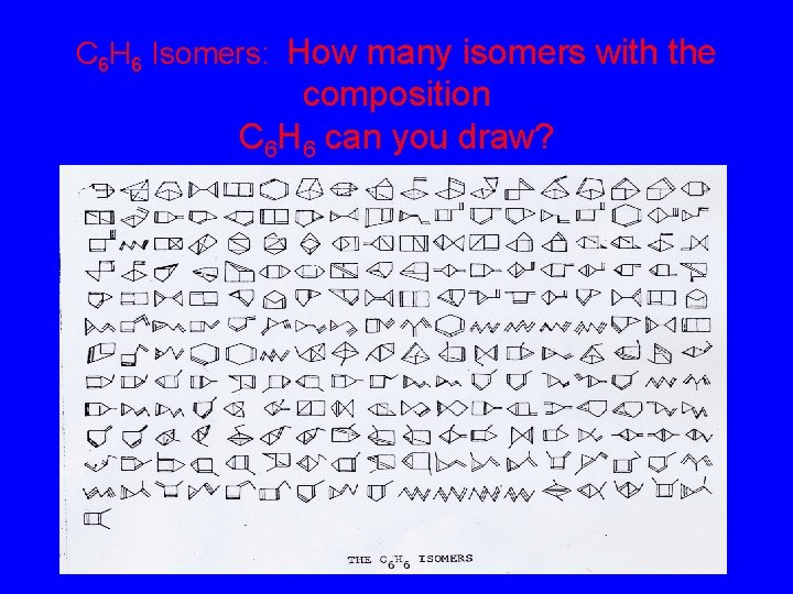 C 6 H 6 Isomers: How many isomers with the composition C 6 H