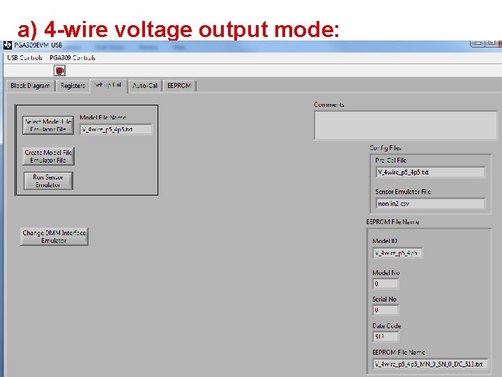 a) 4 -wire voltage output mode: 16 