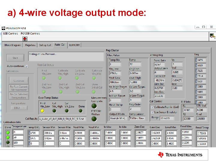 a) 4 -wire voltage output mode: 19 