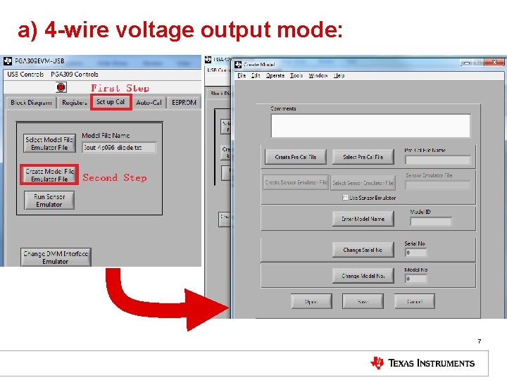 a) 4 -wire voltage output mode: 7 