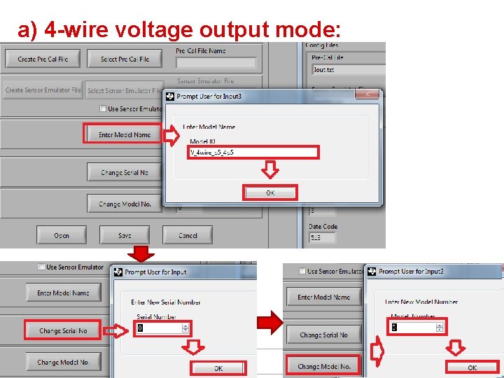 a) 4 -wire voltage output mode: 8 