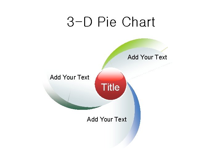 3 -D Pie Chart Add Your Text Title Add Your Text 