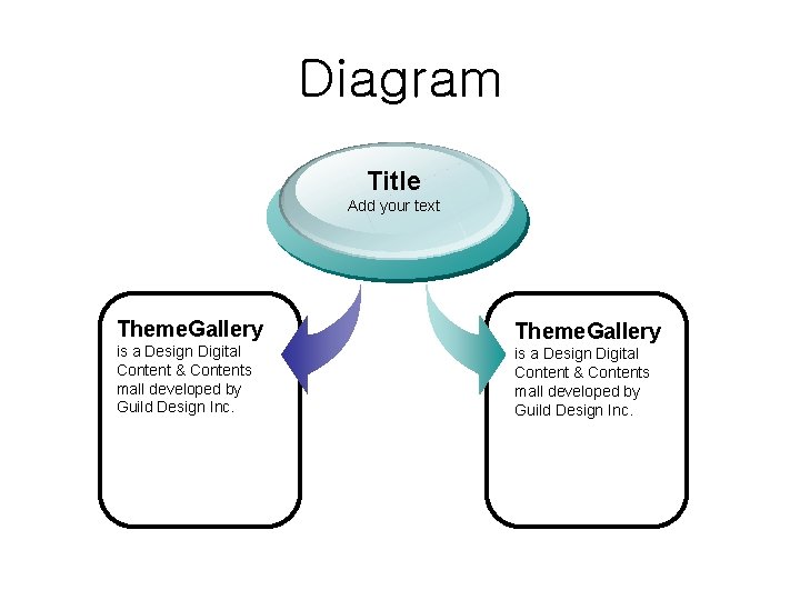 Diagram Title Add your text Theme. Gallery is a Design Digital Content & Contents